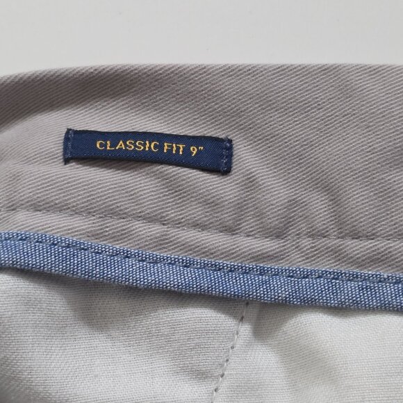 Polo Ralph Lauren Chino Shorts Mens 42 Gray Pockets Zip Cotton Classic Fit 9" - Picture 11 of 14